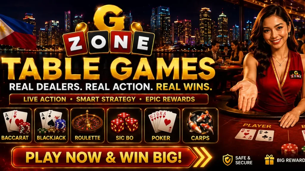 best table games at gzone